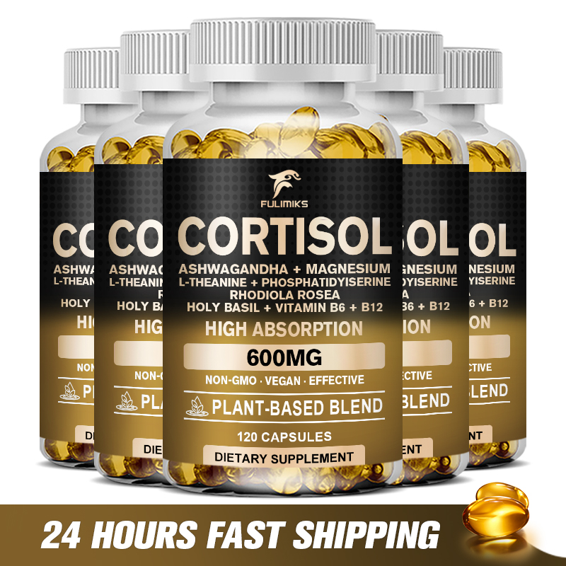 Tulsi Holy Basil - Suplemento Cortisol, equilíbrio hormonal, magnésio, Ashwagandha,